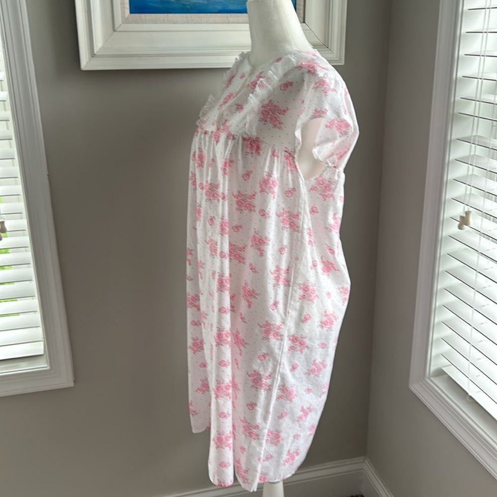 Vintage Pink Floral Short Nightgown Large - Picture 6 of 10